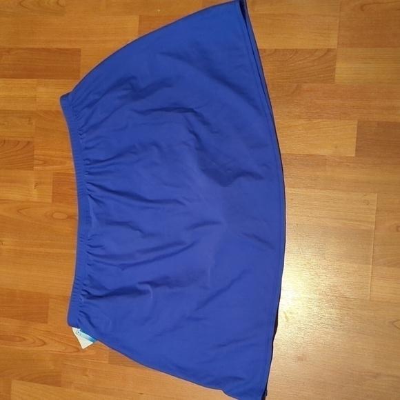 NWT Croft & Barrow plus size women's bathing suit skirt 22W periwinkle blue - Picture 3 of 10